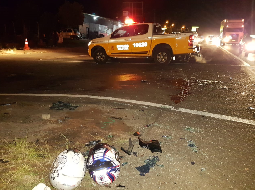 Acidente com morte no retorno do bairro Amaral Ribeiro, em Sapiranga, em junho de 2018