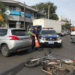 Acidente entre carro e motocicleta na Avenida Presidente Kennedy em Sapiranga