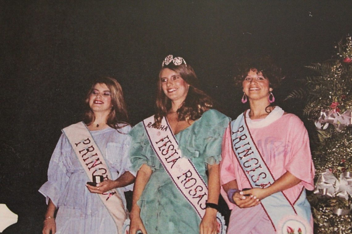 1984 – Rainha: Raquel Frank. Princesas: Simone Hattge e Rosemeri Souza Lucas