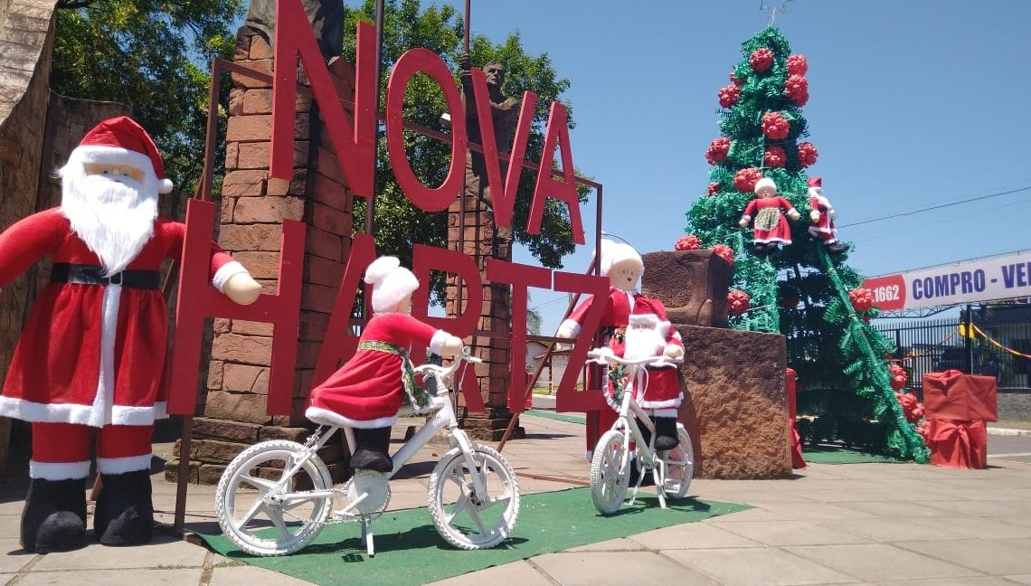 Prefeitura promove decoração de Natal com voluntários em praças de Nova  Hartz – Jornal Repercussão
