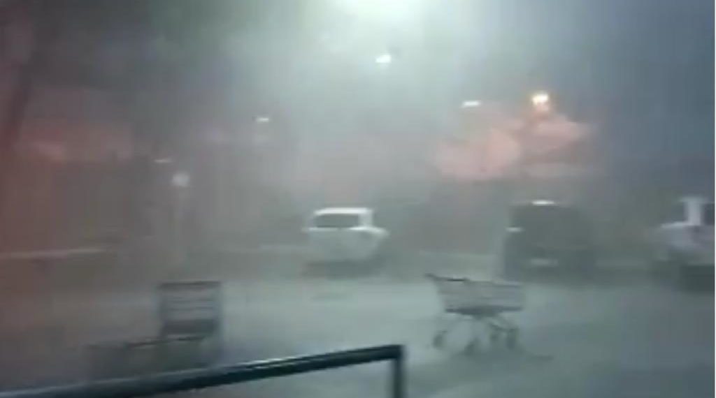 Clique aqui: Vídeo mostra momento do temporal nesta quarta pela região