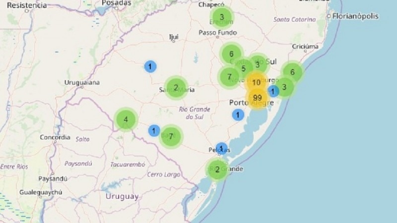 Secretaria Estadual da Saúde lança mapa digital com atualizações diárias sobre coronavírus
