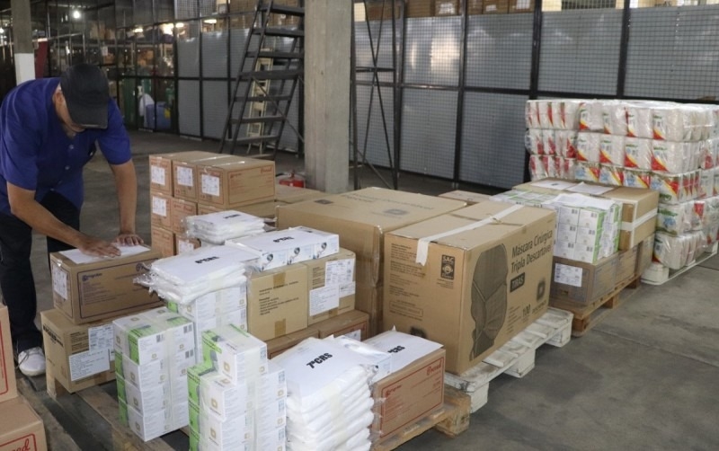 Ministério da Saúde enviou para o Estado 80 mil kits de proteção individual - Foto: Neusa Jerusalém/Ascom SES.