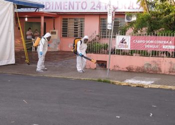Campo Bom promove sanitização de espaços públicos com grande circulação
