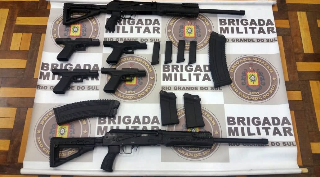 Brigada Militar apreende armamento pesado em Campo Bom