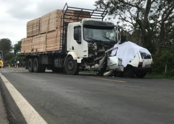 Trecho de acidente com morte está isolado à espera da perícia na RS-239