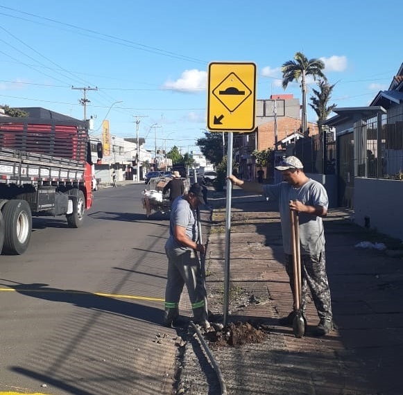 Redutores começam a ser instalados em Sapiranga
