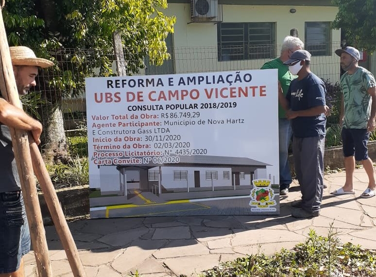 Estrutura da UBS Campo Vicente será qualificada em Nova Hartz