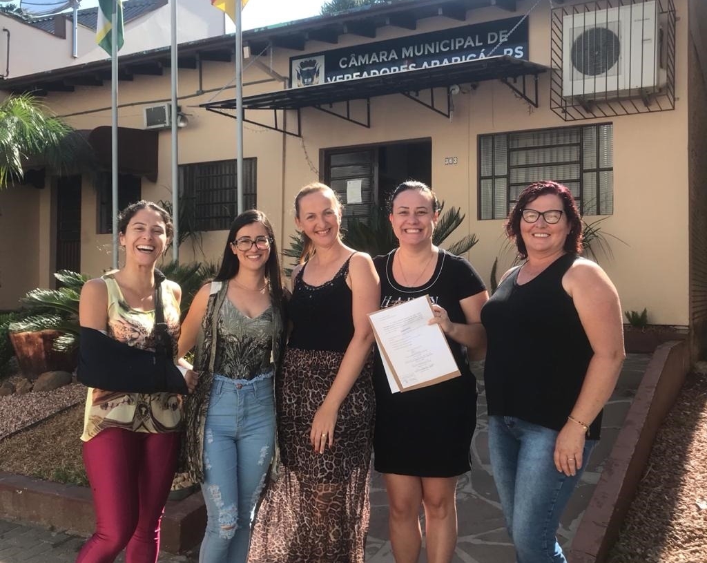 Pela primeira vez, cinco mulheres estão à frente do Legislativo de Araricá