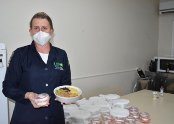 Alimentos de alta
qualidade já estão sendo repassados aos profissionais  
Foto: Prefeitura de Sapiranga
