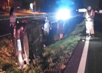 Colisão entre carro e moto na RS- 239