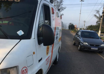 Acidente entre carro e moto deixa uma pessoa ferida em Nova Hartz