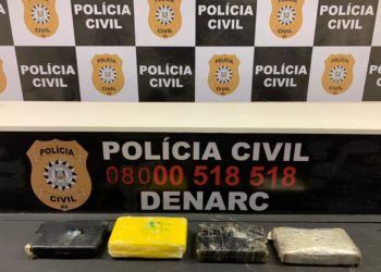 Denarc apreende tijolos de cocaína de facção criminosa em Campo Bom