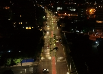 Avenida Independência mais clara e segura para os moradores (Foto: PMCB)