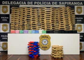 Droga avaliada em 
R$ 1 milhão apreendida pela Polícia Civil de 
Sapiranga no
mês de julho 
(Foto: Arquivo/JR)