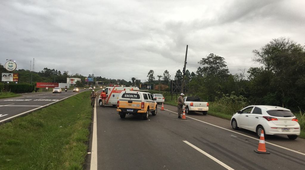 Motorista morre após ser arremessado do veículo em acidente na RS-239 no trecho de Araricá
