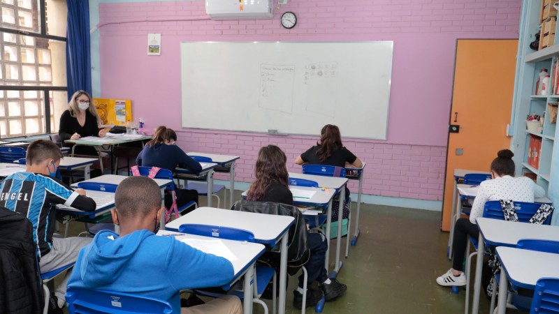 Na solicitação de pré-matrícula, devem ser informadas até três opções de unidades escolares - Foto: Itamar Aguiar / Palácio Piratini / Arquivo