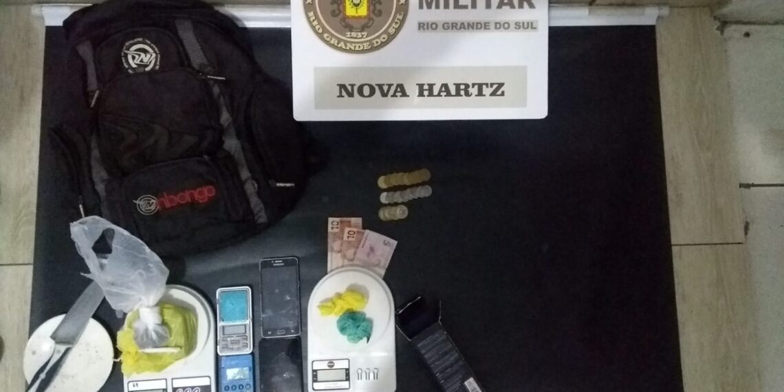 BM de Nova Hartz prende dupla por tráfico