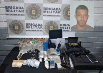 Homem é morto a tiros em Campo Bom; arma e droga foram apreendidas na sua casa