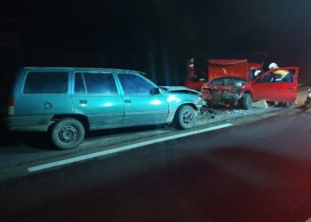 Colisão na madrugada deixa feridos em Nova Hartz