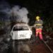 Bombeiros Voluntários de Nova Hartz combatem incêndio em veículo