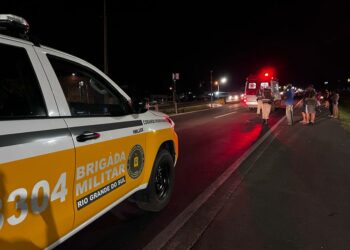 Acidente é registrado na noite desta sexta-feira na RS-239 em Sapiranga