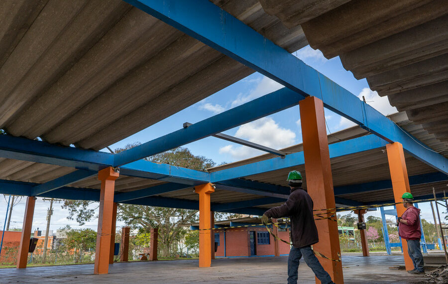 Reforma em cobertura do Parque do Imigrante segue até final de agosto