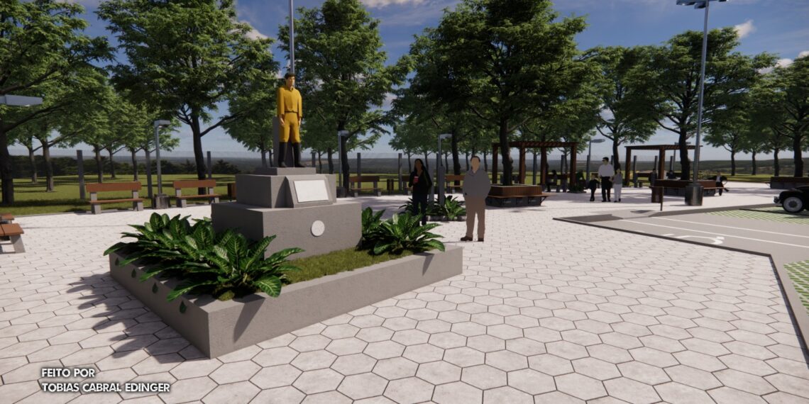 Edital busca recursos para revitalizar praça da estátua do Genuíno