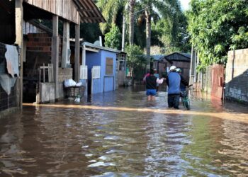Campo Bom foi uma cidade bastante afetada com os volumes de chuva de junho, causados por um ciclone extratropical. Foto: Fernando Santos/PMCB