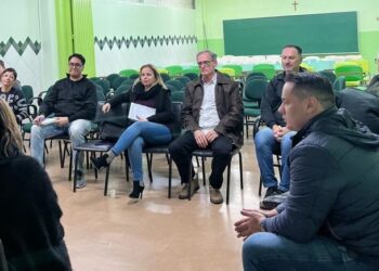 CDL Sapiranga participa de reunião sobre obras de pavimentação em Taquara