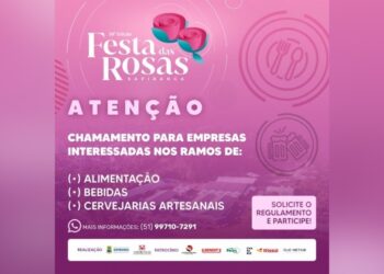 Sapiranga abre chamamento público para comércio na 38ª Festa das Rosas