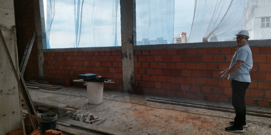 Obras de ampliação e revitalização da Prefeitura de Sapiranga avançam