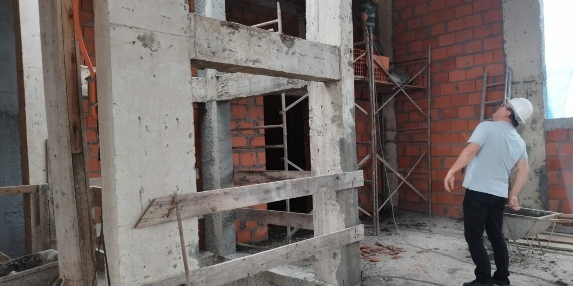 Obras de ampliação e revitalização da Prefeitura de Sapiranga avançam