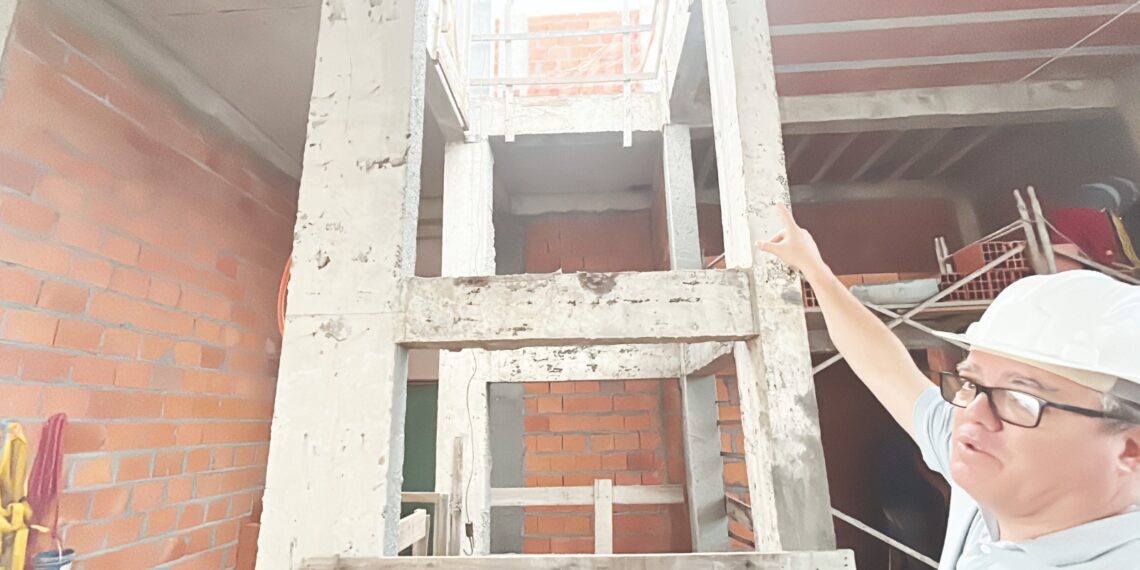 Obras de ampliação e revitalização da Prefeitura de Sapiranga avançam