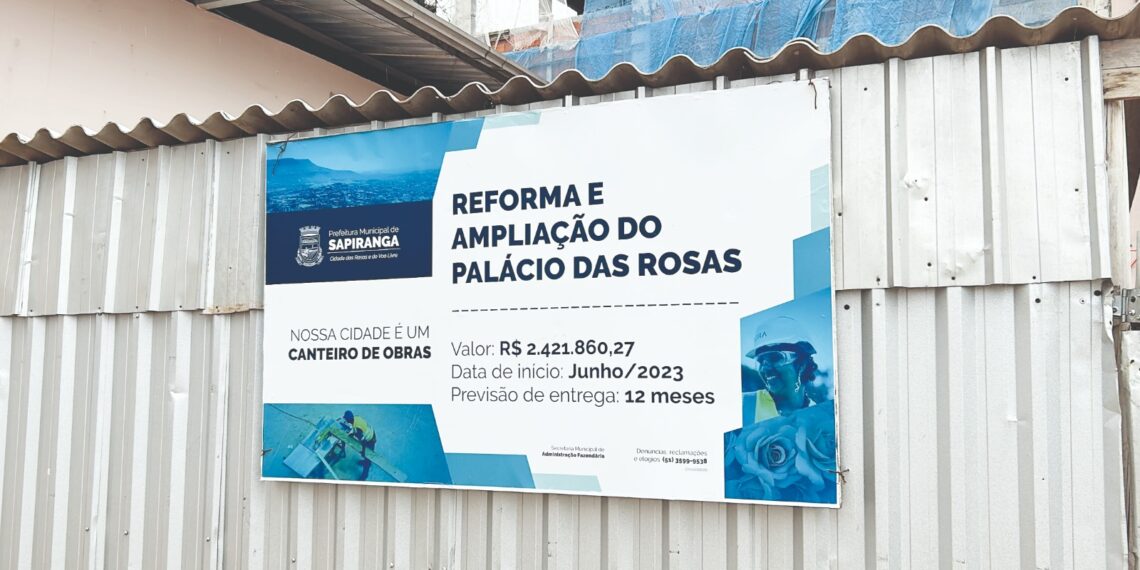 Obras de ampliação e revitalização da Prefeitura de Sapiranga avançam