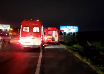Veículo capota na RS-239 em trecho de Araricá