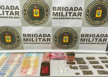 Brigada Militar de Sapiranga prende duas mulheres e um homem por tráfico de drogas