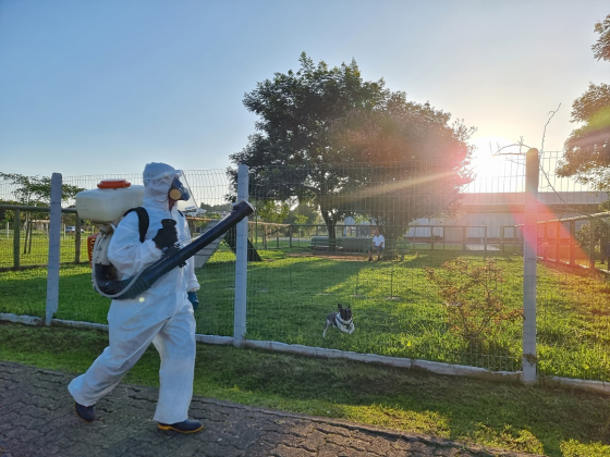 Sapiranga segue realizando pulverização contra a dengue nos bairros