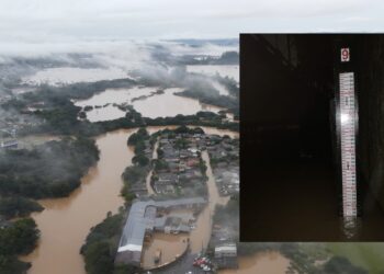 Rio dos Sinos segue subindo e Campo Bom registra maior enchente da história