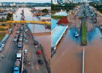 Ponte da BR-116, em São Leopoldo, é liberada para ações emergenciais