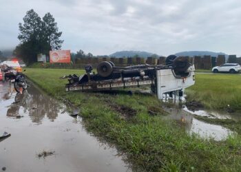 Acidente de trânsito é registrado na RS-239 em Nova Hartz na tarde desta sexta-feira