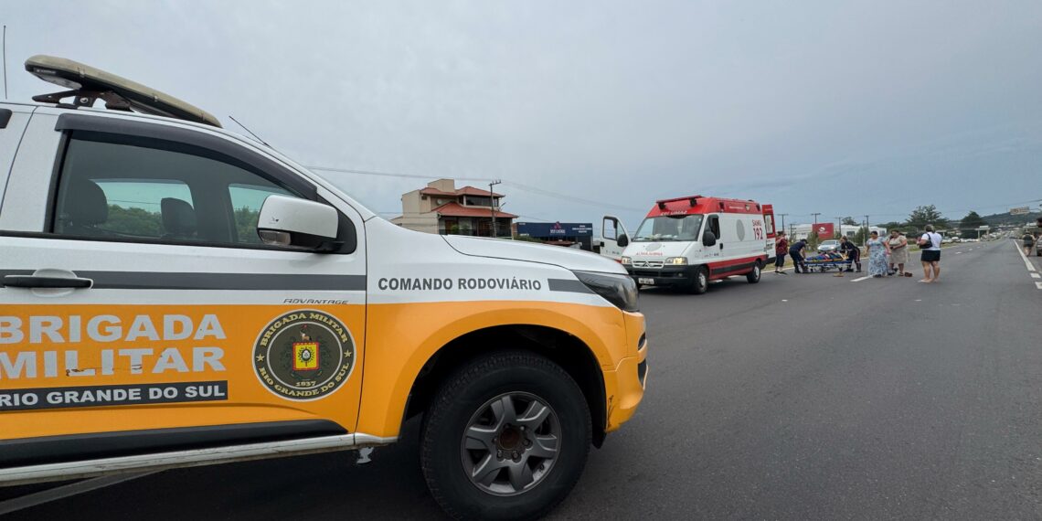 Motociclista fica ferido em colisão com carro na RS-239, em Sapiranga