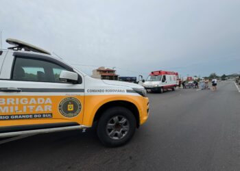 Motociclista fica ferido em colisão com carro na RS-239, em Sapiranga