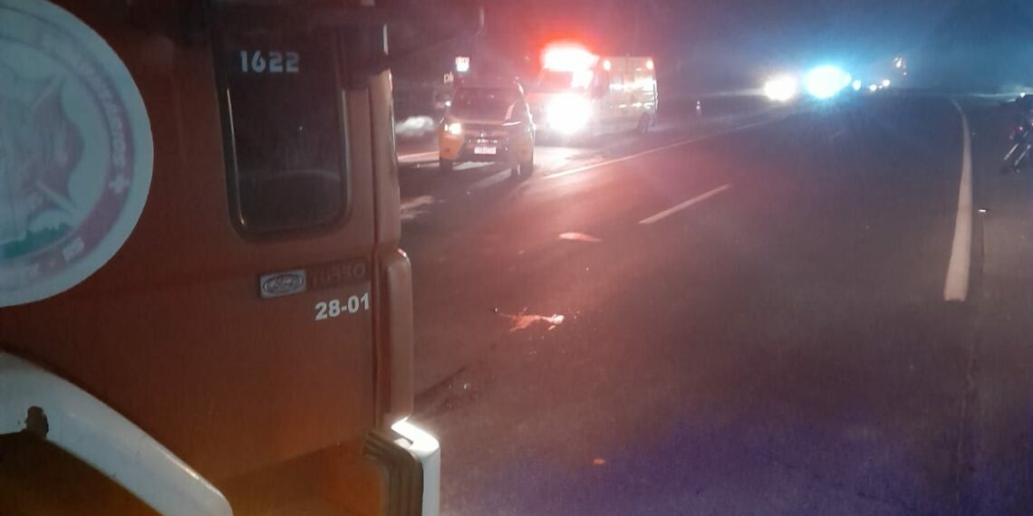 Vítima de acidente na RS-239 é socorrida em estado grave