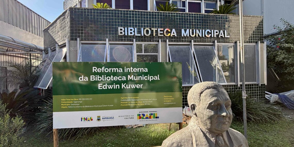 Reforma da Biblioteca Pública de Sapiranga chega na sua reta final