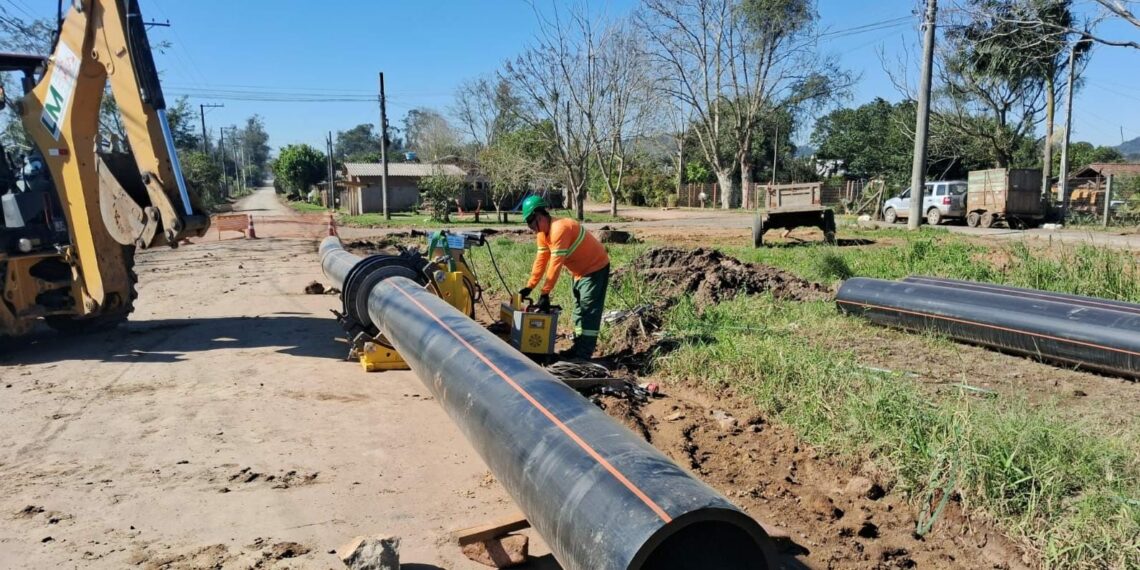 Corsan chega a mais de 70% de conclusão do novo sistema de abastecimento de água do município