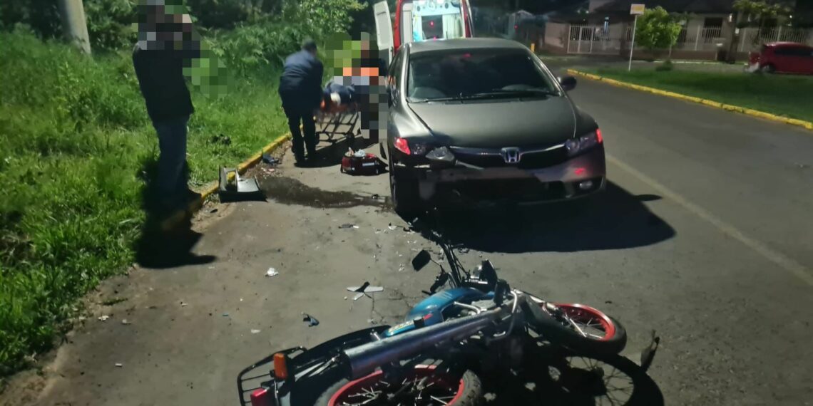 Motociclista fica ferido em acidente em Sapiranga