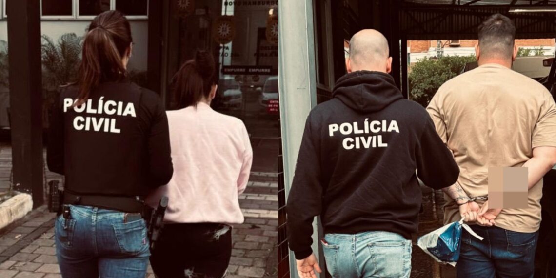 Polícia Civil prende casal envolvido em extorsões contra vítima de Dois Irmãos