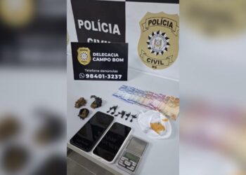 Homem é preso em flagrante por tráfico de drogas em Campo Bom