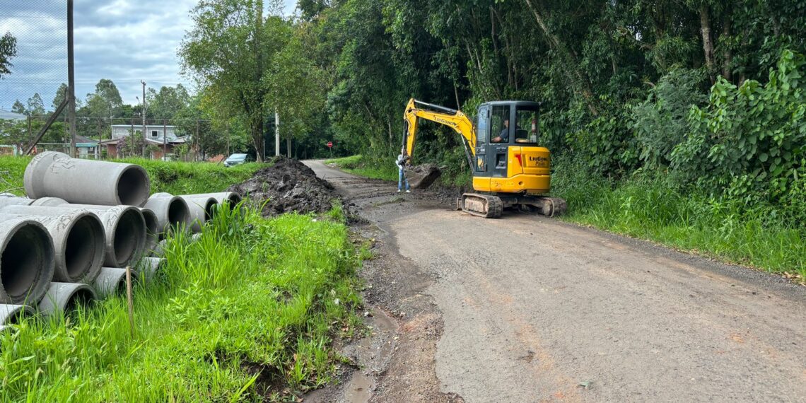 Sapiranga investe quase R$ 600 mil em pavimentação e drenagem urbana